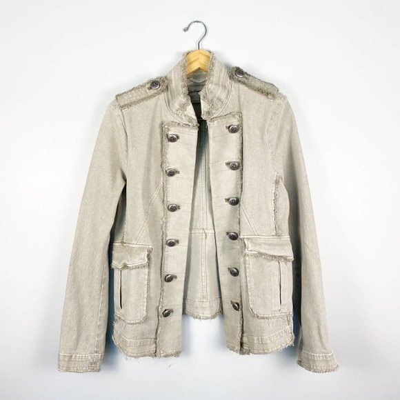 Free People We The Free RARE Last Dance Military Blazer Jacket Size Medium - Picture 1 of 8
